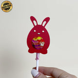 Bunny Lollipop Holders - Easter Candy Treat Holder Paper Cutting File - Cricut File - LightBoxGoodMan - LightboxGoodman