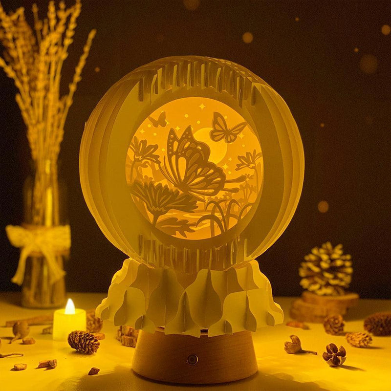 Butterfly 1 - 3D Pop-up Light Box Globe File - Cricut File - LightBoxGoodMan - LightboxGoodman
