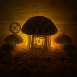 Butterfly - 3D Pop-up Light Box Mushroom File - Cricut File - LightBoxGoodMan