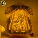 Butterfly - 3D Pop-up Light Box Mushroom File - Cricut File - LightBoxGoodMan - LightboxGoodman