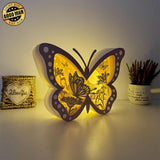 Butterfly - Butterfly Papercut Lightbox File - 6.6x9.2" - Cricut File - LightBoxGoodMan - LightboxGoodman