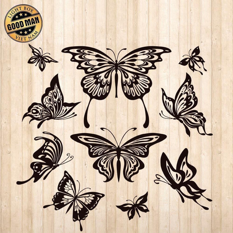 Butterfly - Cricut File - Svg, Png, Dxf, Eps - LightBoxGoodMan - LightboxGoodman