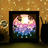 Butterfly Garden - Paper Cutting Light Box - LightBoxGoodman - LightboxGoodman