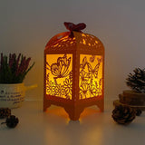 Butterfly - Paper Cut Lantern File - Cricut File - 10,5x20,6cm - LightBoxGoodMan - LightboxGoodman