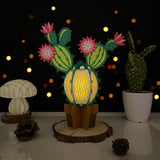 Cactus - 3D Cactus Lantern File - 8.3x6.3" - Cricut File - LightBoxGoodMan - LightboxGoodman