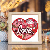 Cake Love – Paper Cut Light Box File - Cricut File - 8x8 inches - LightBoxGoodMan