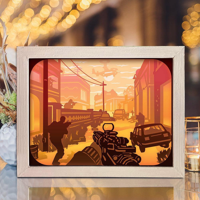 Call Of Duty - Paper Cut Light Box File - Cricut File - 20x26cm - LightBoxGoodMan - LightboxGoodman