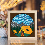 Camping 4 – Paper Cut Light Box File - Cricut File - 8x8 inches - LightBoxGoodMan