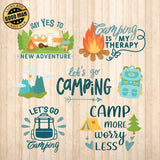 Camping - Cricut File - Svg, Png, Dxf, Eps - LightBoxGoodMan - LightboxGoodman