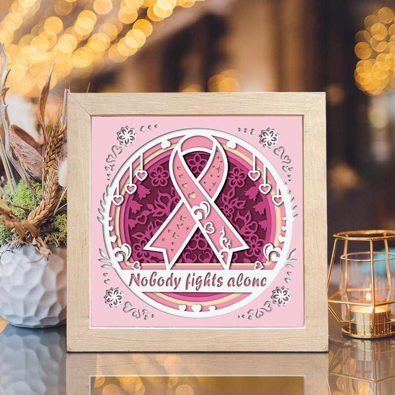 Cancer Awareness – Paper Cut Light Box File - Cricut File - 20x20cm - LightBoxGoodMan - LightboxGoodman