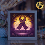 Cancer Awareness – Paper Cut Light Box File - Cricut File - 20x20cm - LightBoxGoodMan - LightboxGoodman