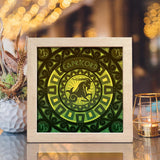 Capricorn - 12 Zodiac – Paper Cut Light Box File - Cricut File - 20x20cm - LightBoxGoodMan - LightboxGoodman