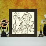 Captain Hook – Paper Cut Light Box File - Cricut File - 8x8 inches - LightBoxGoodMan - LightboxGoodman