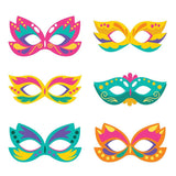 Carnival Masks - Cricut File - Svg, Png, Dxf, Eps - LightBoxGoodMan
