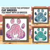 Cat Bundle – Paper Cut Light Box File - Cricut File - 8x8 inches - LightBoxGoodMan