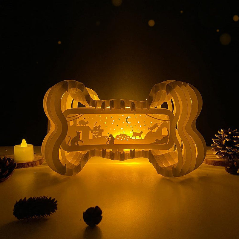 Cat City - Bone Pop-Up File - Cricut File - LightBoxGoodMan - LightboxGoodman