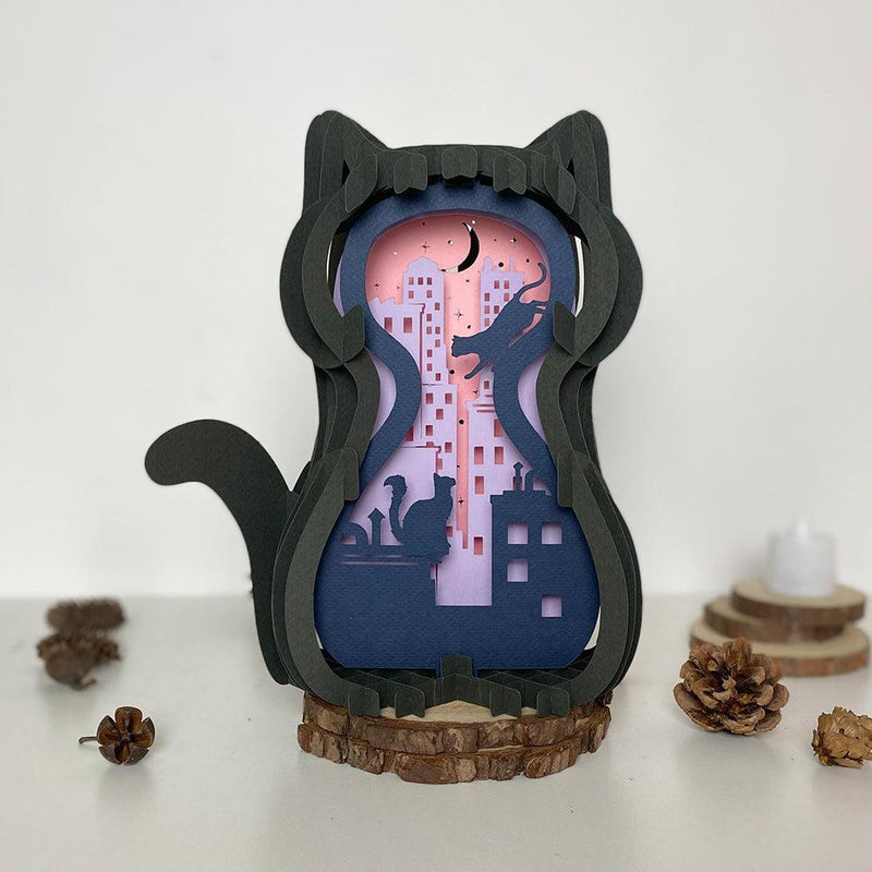 Cat City - Cat Pop-Up File - Cricut File - LightBoxGoodMan - LightboxGoodman