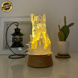 Cat Love - 3D Dome Lantern File - Cricut File - LightBoxGoodMan - LightboxGoodman