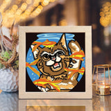 Cat Portrait 2 – Paper Cut Light Box File - Cricut File - 8x8 inches - LightBoxGoodMan