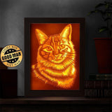 Cat Portraits – Paper Cut Light Box File - Cricut File - 8x10 inches - LightBoxGoodMan - LightboxGoodman