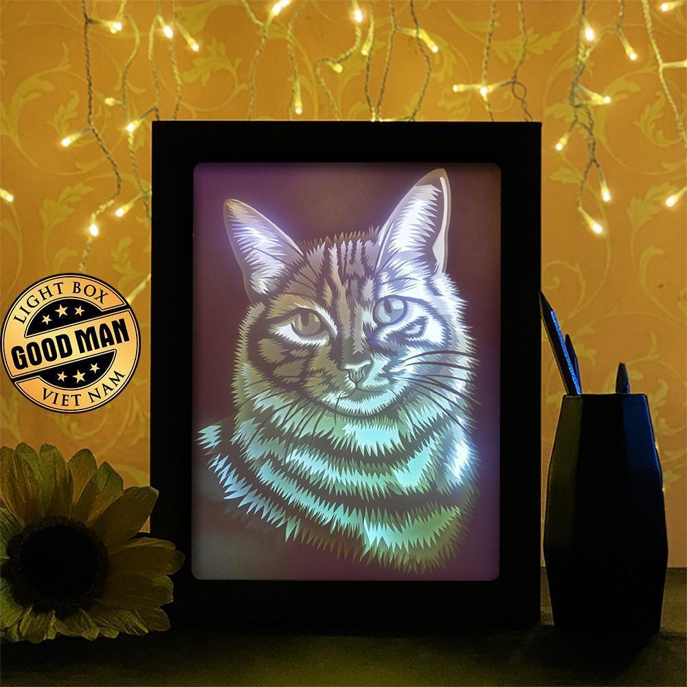 Cat Portraits - Paper Cutting Light Box - LightBoxGoodman - LightboxGoodman