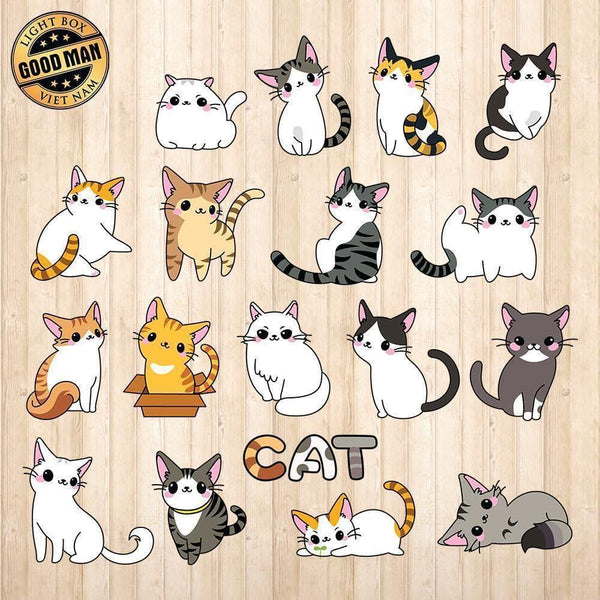 Cats - Cricut File - Svg, Png, Dxf, Eps - LightBoxGoodMan