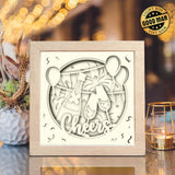Champagne Cheers – Paper Cut Light Box File - Cricut File - 8x8 inches - LightBoxGoodMan - LightboxGoodman
