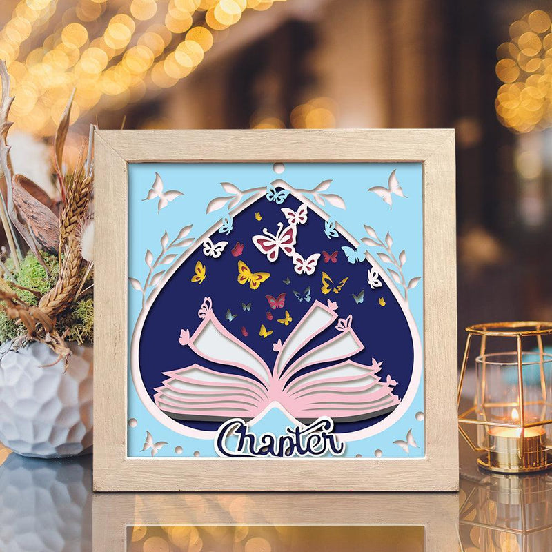Chapter – Paper Cut Light Box File - Cricut File - 20x20cm - LightBoxGoodMan - LightboxGoodman
