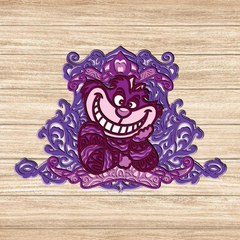 Cheshire Cat - Paper 3D Layered File - Cricut File - 20x29cm - LightBoxGoodMan - LightboxGoodman
