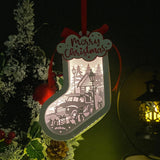 Christmas 1 - 3D Sock Lantern File - Cricut File - LightBoxGoodMan