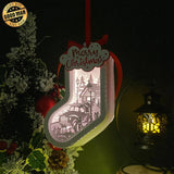 Christmas 1 - 3D Sock Lantern File - Cricut File - LightBoxGoodMan - LightboxGoodman