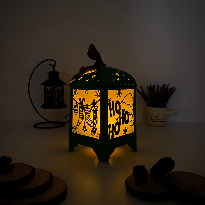 Christmas 2 - Paper Cut Lantern File - Cricut File - 10,5x20,6cm - LightBoxGoodMan - LightboxGoodman