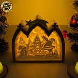 Christmas 2 - Paper Cut Nativity House Light Box File - Cricut File - 7x8 Inches - LightBoxGoodMan - LightboxGoodman
