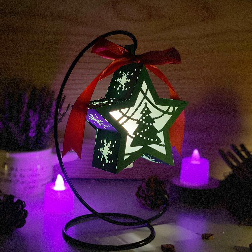Christmas 4 - 3D Star Lantern File - Cricut File - LightBoxGoodMan - LightboxGoodman