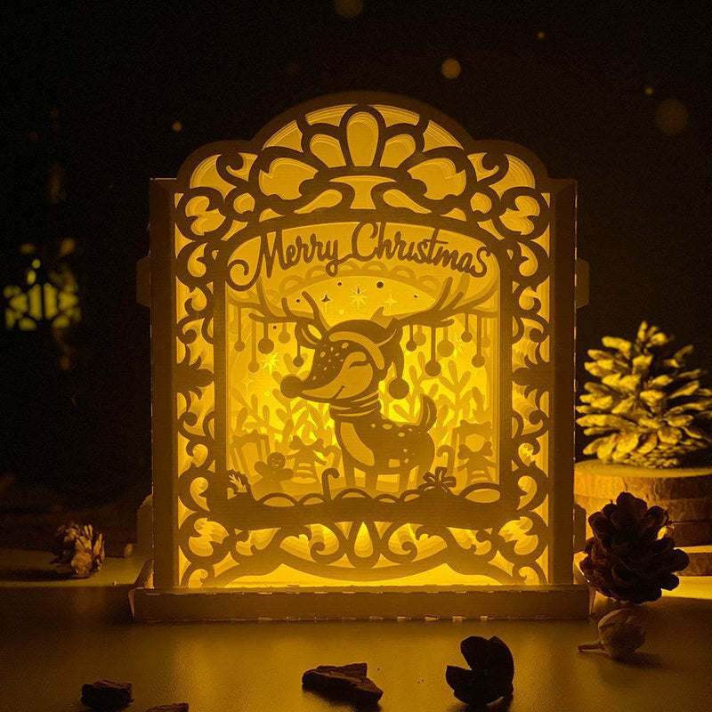 Christmas 5 - Pop-up Light Box File - Cricut File - LightBoxGoodMan - LightboxGoodman