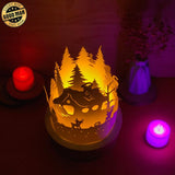Christmas 8 - 3D Dome Lantern File - Cricut File - LightBoxGoodMan - LightboxGoodman