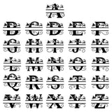 Christmas Alphabet Monogram - Cricut File - Svg, Png, Dxf, Eps - LightBoxGoodMan - LightboxGoodman
