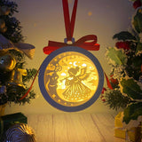 Christmas Angel - 3D Ornament Lantern File - Cricut File - LightBoxGoodMan