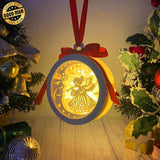 Christmas Angel - 3D Ornament Lantern File - Cricut File - LightBoxGoodMan - LightboxGoodman
