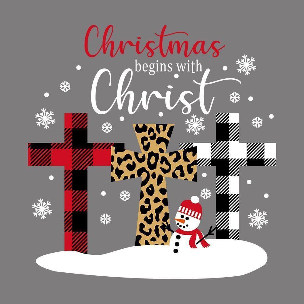 Christmas Begins With Christ - Cricut File - Svg, Png, Dxf, Eps - LightBoxGoodMan - LightboxGoodman