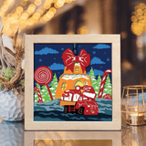 Christmas Bell 4 – Paper Cut Light Box File - Cricut File - 8x8 inches - LightBoxGoodMan