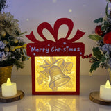 Christmas Bell - Paper Cut Gift Light Box File - Cricut File - 21x16cm - LightBoxGoodMan