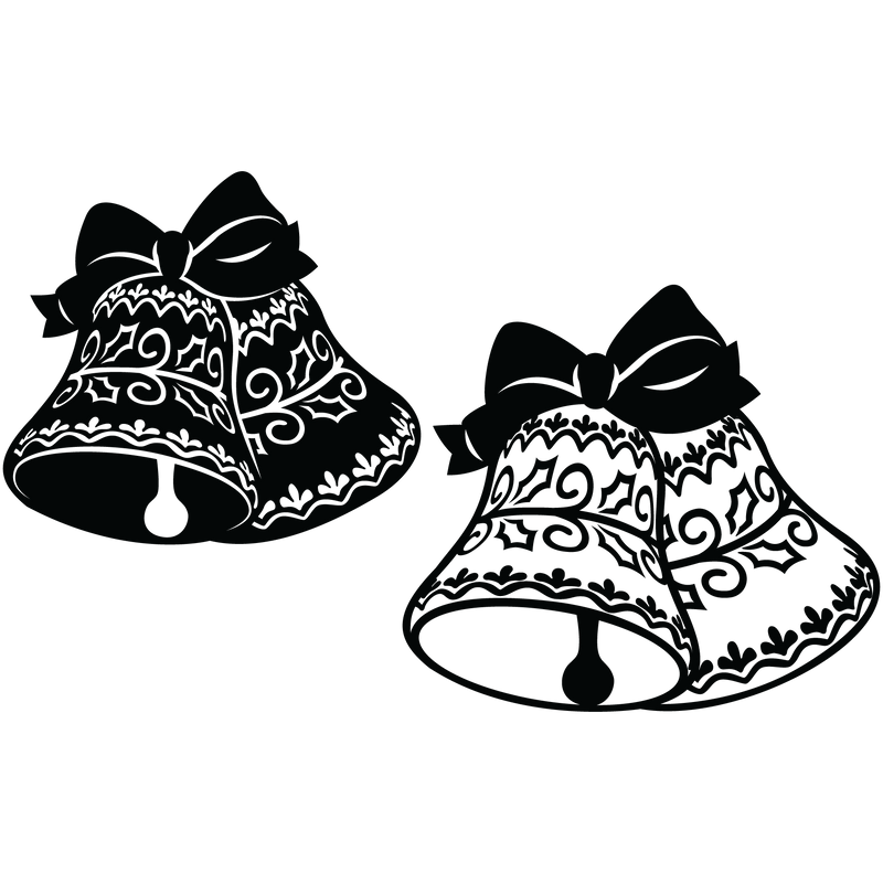 Christmas Bells - Cricut File - Svg, Png, Dxf, Eps - LightBoxGoodMan - LightboxGoodman