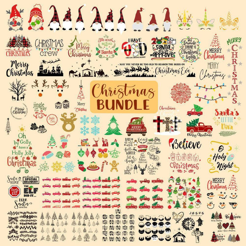 Christmas Bundle - Cricut File - Svg, Png, Dxf, Eps - LightBoxGoodMan - LightboxGoodman