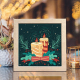 Christmas Candles – Paper Cut Light Box File - Cricut File - 8x8 inches - LightBoxGoodMan