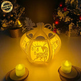 Christmas Deer 2 - Pumpkin Lantern File - Cricut File - LightBoxGoodMan - LightboxGoodman