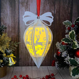 Christmas Deer - Droplet Lantern File - Cricut SVG File - LightBoxGoodMan