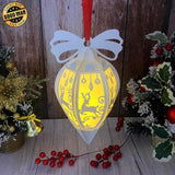Christmas Deer - Droplet Lantern File - Cricut SVG File - LightBoxGoodMan - LightboxGoodman
