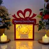 Christmas Deer - Paper Cut Gift Light Box File - Cricut File - 21x16cm - LightBoxGoodMan - LightboxGoodman