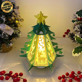 Christmas Deer - Pine Lantern File - Cricut File - 8x9,5 Inches - LightBoxGoodMan - LightboxGoodman